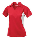 Coal Harbour Snag Resistant Colour Block Ladies' Sport Shirt Red/White