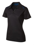 Coal Harbour Snag Resistant Contrast Inset Ladies' Sport Shirt Black/Royal