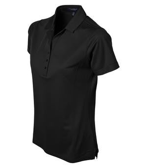Coal Harbour Snag Resistant Contrast Stitch Ladies' Sport Shirt Black/Iron Grey