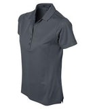 Coal Harbour Snag Resistant Contrast Stitch Ladies' Sport Shirt Iron Grey/Black