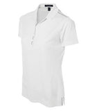 Coal Harbour Snag Resistant Contrast Stitch Ladies' Sport Shirt White/Iron Grey
