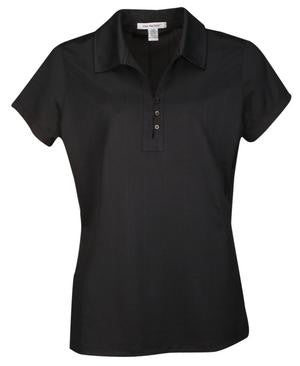 Coal Harbour Fine Jacquard Ladies' Sport Shirt Black