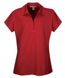 Coal Harbour Fine Jacquard Ladies' Sport Shirt Rich Red