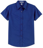 Coal Harbour Easy Care Short Sleeve Ladies' Shirt Royal Blue