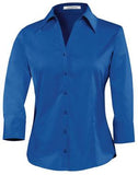 Coal Harbour Easy Care 3/4 Sleeve Ladies' Shirt Royal Blue