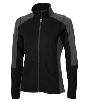 Coal Harbour Everyday Fleece Colour Block Ladies' Jacket Black/Graphite