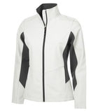 Coal Harbour Everyday Colour Block Soft Shell Ladies' Jacket Winter White/Graphite