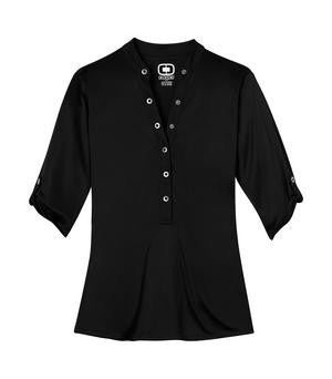 OGIO Crush Ladies' Henley Black