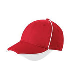 New Era Contrast Piped BP Performance Cap Scarlet/White