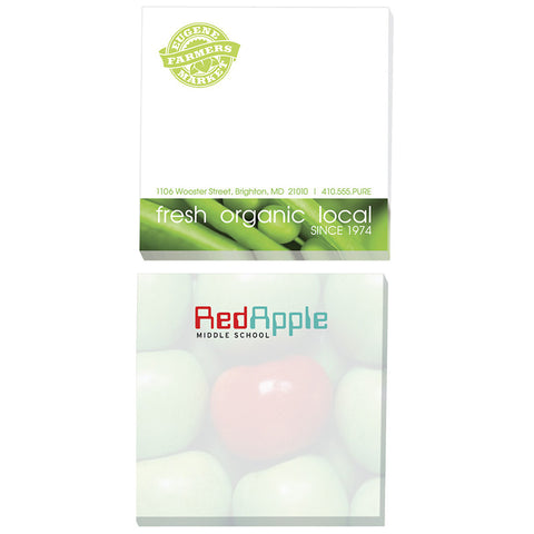 3" x 3" Adhesive Notepads Recycled - 100-Sheet