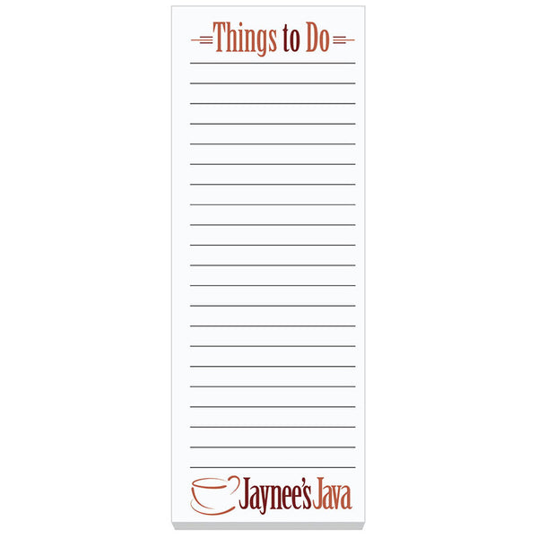 3" x 8" Adhesive Notepads - 25-Sheet