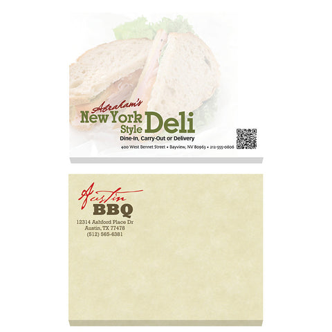 4" x 3" Adhesive Notepads   - 25-Sheet