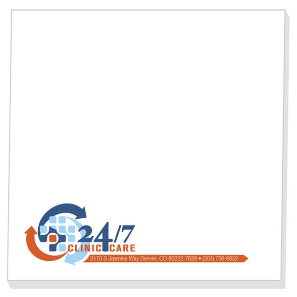 4" x 4" Adhesive Notepads Recycled - 25-Sheet