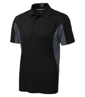 Coal Harbour Snag Resistant Colour Block Sport Shirt Black/Iron Grey