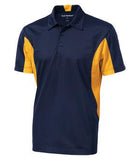 Coal Harbour Snag Resistant Colour Block Sport Shirt True Navy/Gold