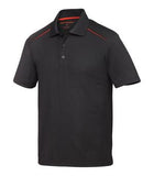Coal Harbour Snag Resistant Contrast Inset Sport Shirt Black/Orange