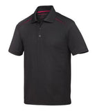 Coal Harbour Snag Resistant Contrast Inset Sport Shirt Black/Raspberry