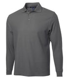 Coal Harbour Silk Touch Pique Long Sleeve Sport Shirt Coal Grey
