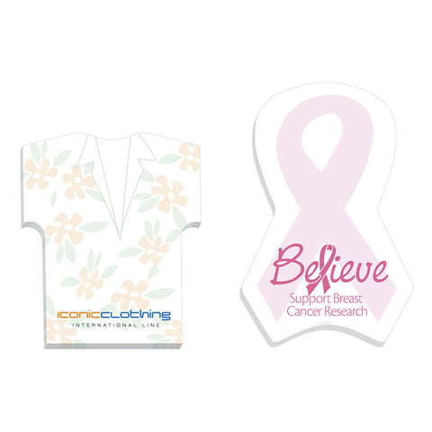 4" x 6" Die Cut Notepads Recycled - 100-Sheet