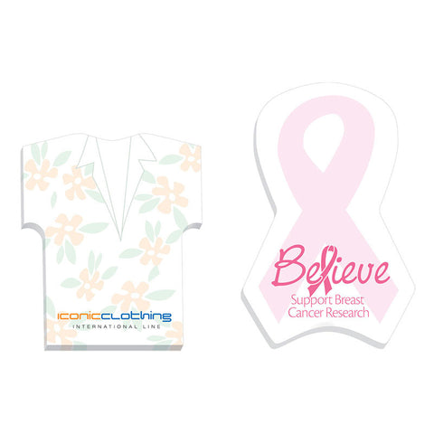 4" x 6" Die Cut Notepads   - 50-Sheet