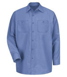 Red Kap Industrial Long Sleeve Work Shirt Petrol Blue