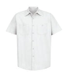 Red Kap Industrial Short Sleeve Work Shirt White