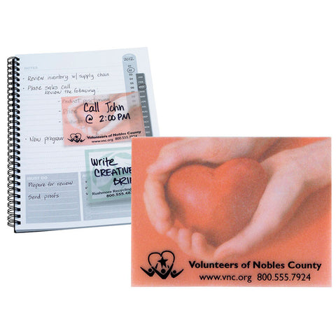 4" x 3" See Thru Adhesive Notepads - 25-Sheet