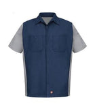 Red Kap Short Sleeve Crew Shirt Navy/Grey