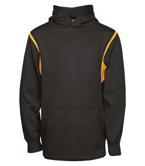 ATC PTech Fleece VarCITY Hooded Youth Sweatshirt Black/Gold