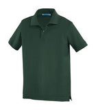 Coal Harbour Silk Touch Pique Youth Sport Shirt Dark Green