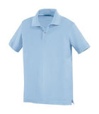 Coal Harbour Silk Touch Pique Youth Sport Shirt Light Blue