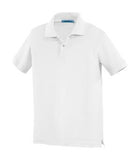 Coal Harbour Silk Touch Pique Youth Sport Shirt White